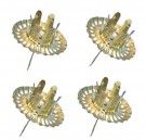 Lysholder til adventskrans og dekorasjoner 22 mm - gull 4 pk thumbnail