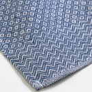 Kjøkkenhåndkle av 100 % lin - mønstervevet blått  thumbnail