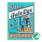 Hvite juletrelys av 100 % stearin - 20 pk thumbnail