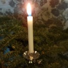 Lysholder med skjellformet klype - sølv 10 pk thumbnail