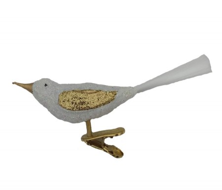 Glassfugl frostet/gull