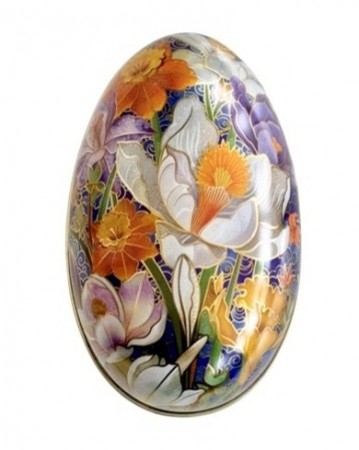 Påskeegg av metall lilje - lilla