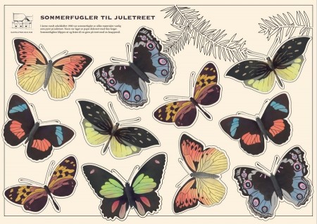 Utklippsark - sommerfugler
