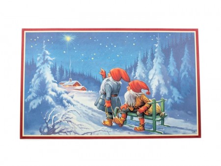 Julebilde av papir 70 x 43 cm