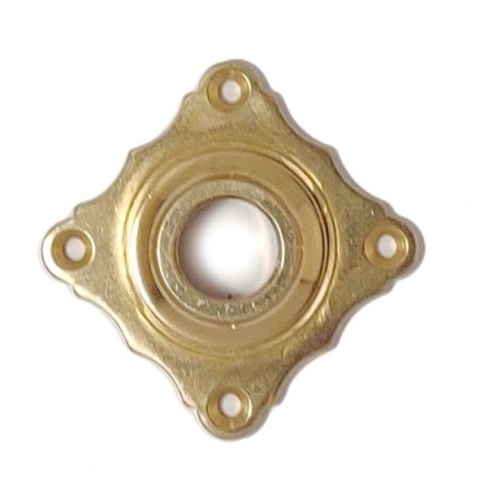 Vriderskilt 1 par i messing firkantet