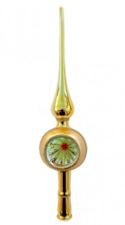 Spir av glass gull - 29 cm