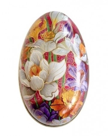 Påskeegg av metall lilje rosa