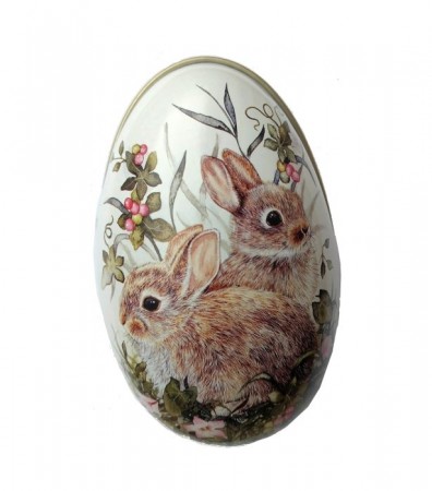 Påskeegg metall - hareunger v 2