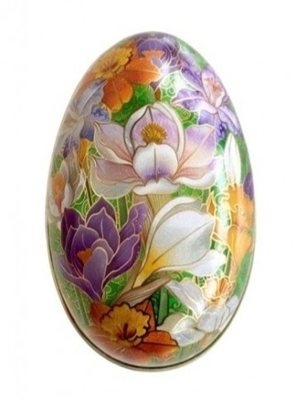 Påskeegg av metall lilje grønt