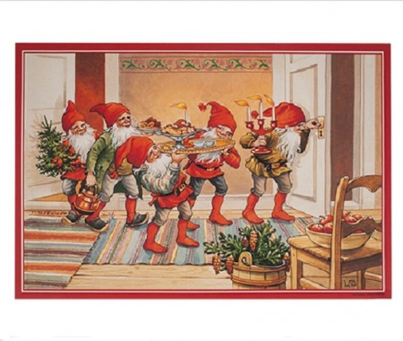 Julebilde av papir 49 x 34 cm