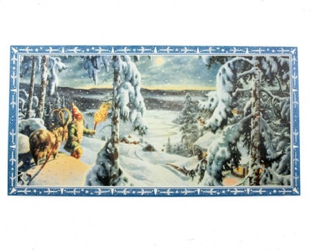 Julebilde av papir 80 x 41 cm