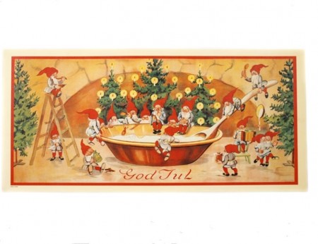 Julebilde av papir 44 x 21 cm