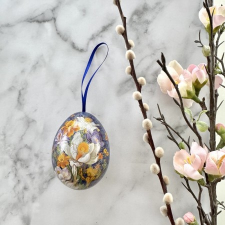 Påskeegg av metall - mini lilla