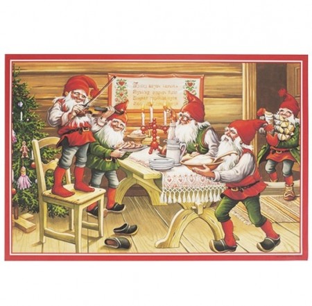 Julebilde av papir 50 x 35 cm