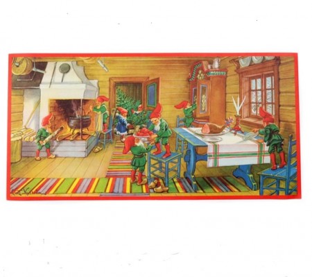 Julebilde av papir 60 x 30 cm