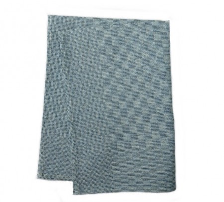 Kjøkkenhåndkle i halvlin - blå 50 x 70 cm.