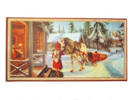 Julebilde av papir 38 x 20 cm