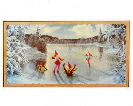 Julebilde av papir 40 x 22 cm