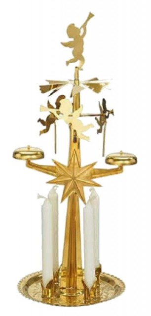 Tradisjonelt englespill med fire små lys.