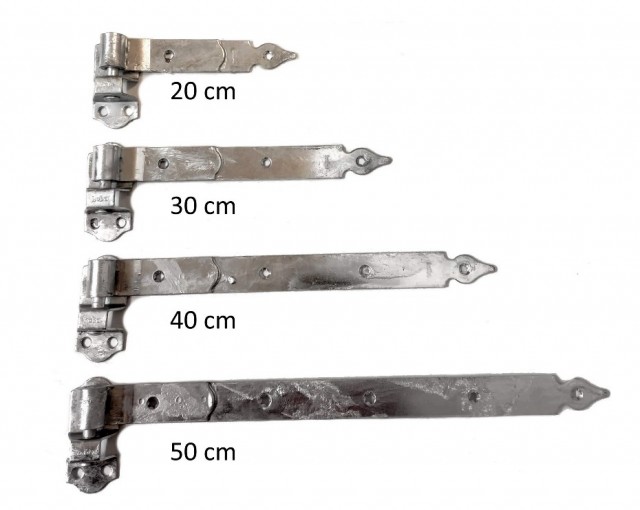 Stabelhengsel, 40 cm lengde, til f.eks porter og boddører