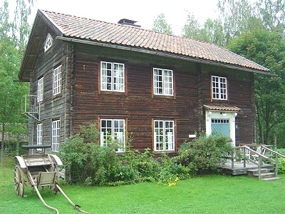 Orsa laftet gammelt hus