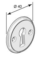 Nøkkelskilt 40 mm til gamle dørhåndtak