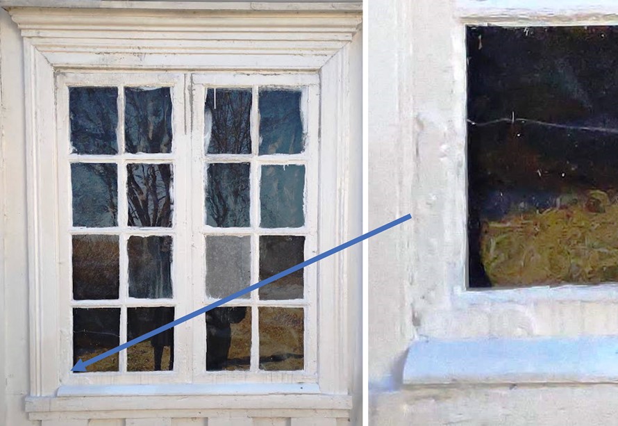 Rokokko gammelt vindu stabelhengsel