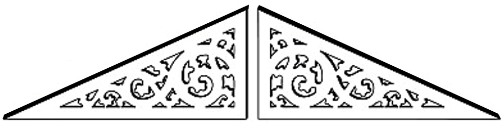 Ornament pynt sveitserbygninger