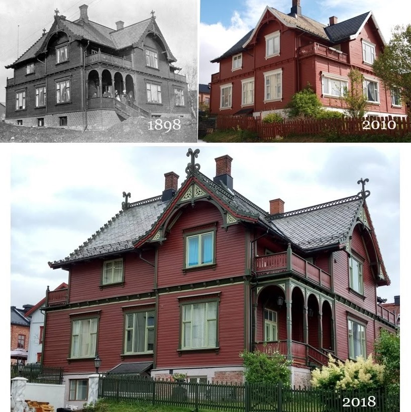 Restaurering sveitserhus Villa Bergfall2